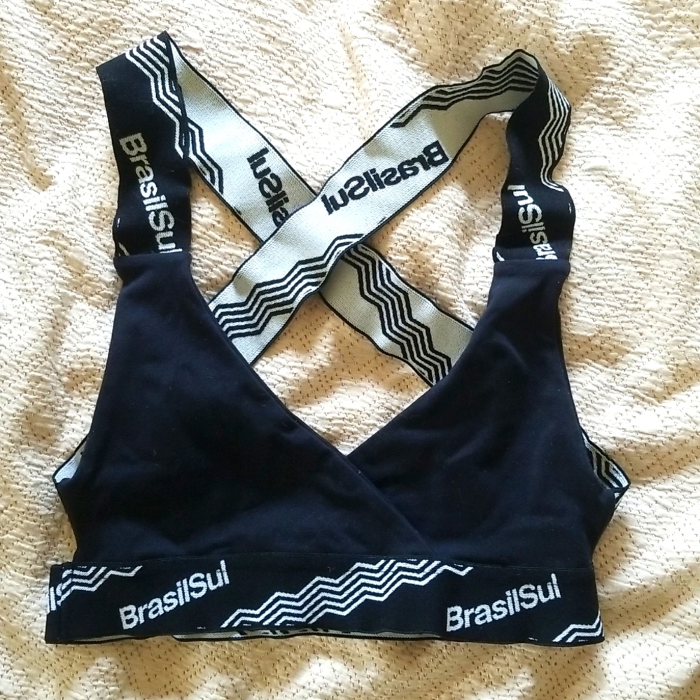 BrasilSul Black/White Lycra Spandex bra